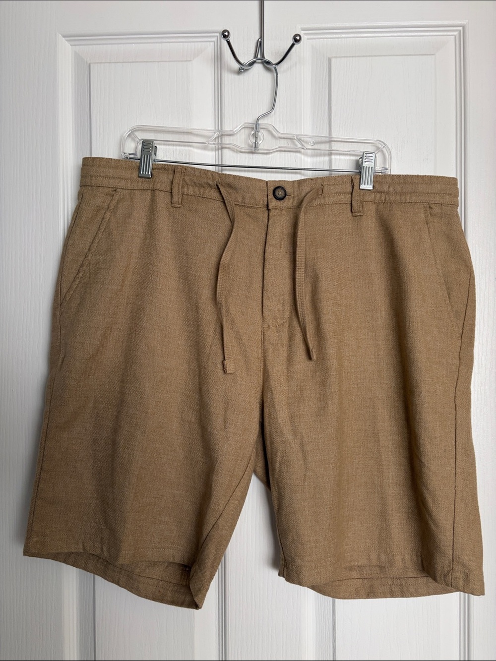 Hudson & Barrow - Casual Linen-Blend Shorts - Tan